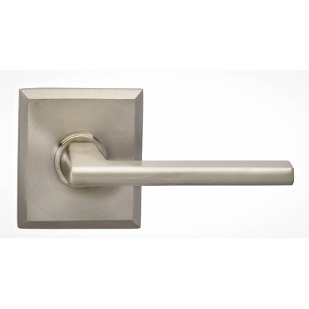 Omnia Rectangular Rose Pass Lever 2-3/4" BS T Strike Satin Nickel 925 925RT/234T.PA15