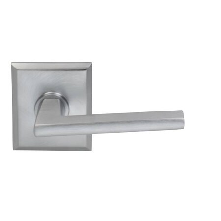 Omnia Rectangular Rose Priv Lever 2-3/4" BS T Strike Satin Chrome 925 925RT/234T.PR26D