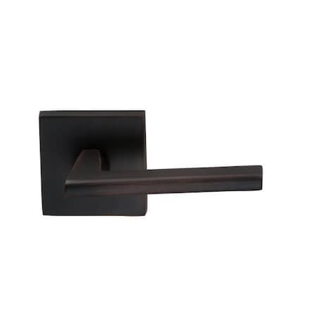 Omnia Square Rose Privacy Lever 2-3/8" Backset, T Strike Tuscan Bronze 925 925SQ/238T.PRTB