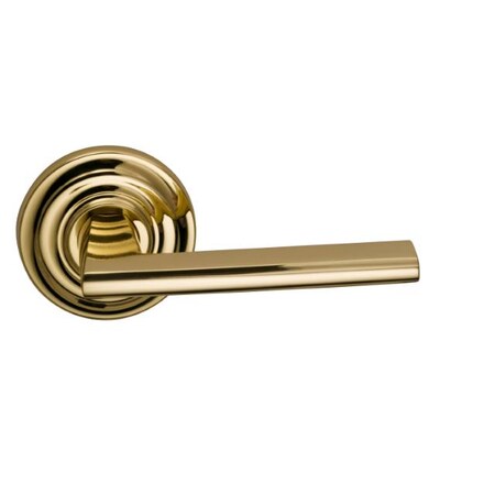 Omnia Traditional Rose Priv Lever 2-3/4" BS Full Lip Strike Bright Brass 925 925TD/234F.PR3
