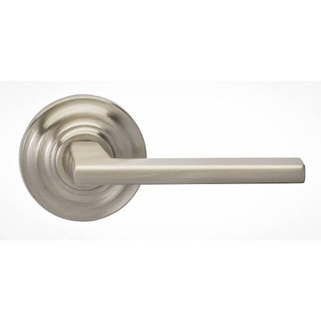 Omnia Traditional Rose Pass Lever 2-3/8" BS T Strike Satin Nickel 925 925TD/238T.PA15