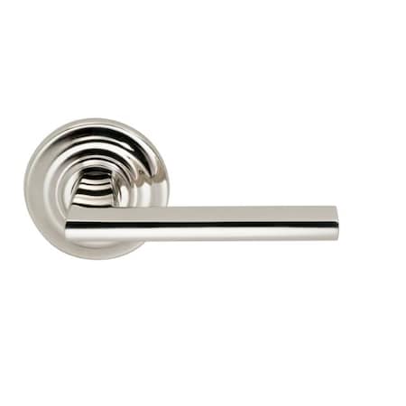Omnia Traditional Rose Priv Lever 2-3/8" BS T Strike Bright Nickel 925 925TD/238T.PR14