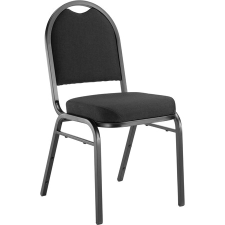 National Public Seating Stacking Chair, 9200 Series, Fabric Black 9260-BT