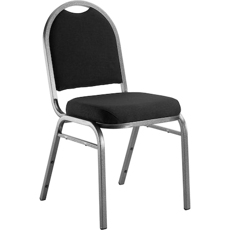 National Public Seating Stacking Chair, 9200 Series, Fabric Black 9260-SV