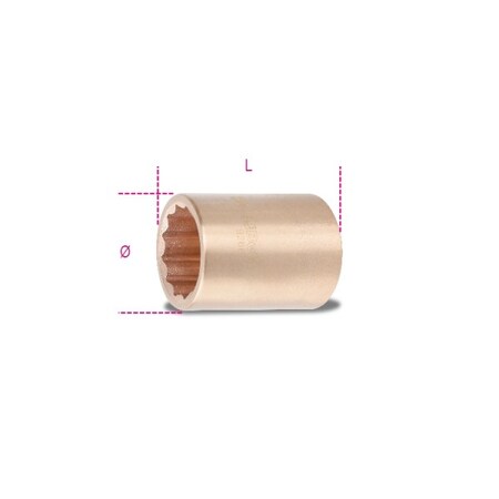 Beta 3/4" Drive, 24mm Metric Socket, 12 Points 009260824