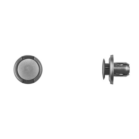 Disco Blk Nyln Push Type Retainer 9mm Hole 10mm Stem L PK25 9285PK