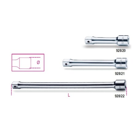 Beta Extension Bar, 3/4" Drive 009280815