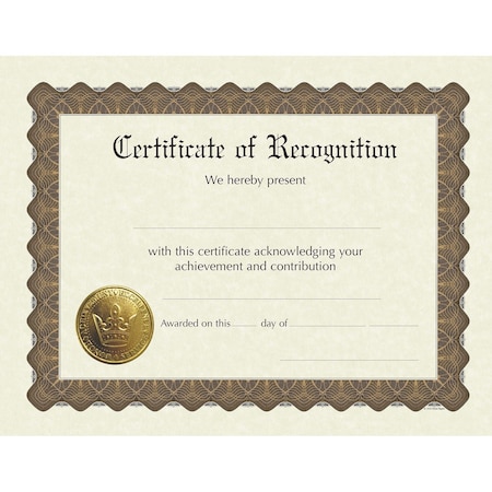 Great Papers Certificate Metallic Border Stock R, PK6 930200