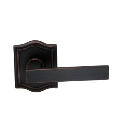 Omnia Arched Rose Pass Lever 2-3/4" BS Full Lip Strike Tuscan Bronze 930 930AR/234F.PATB