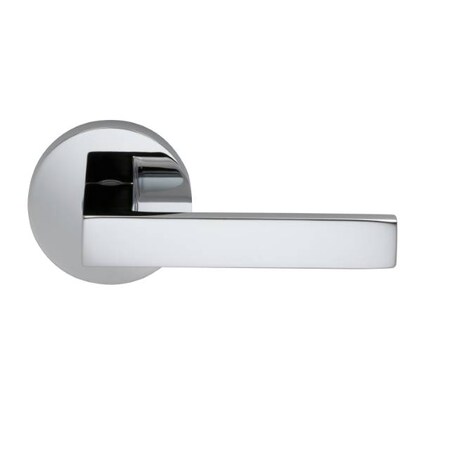 Omnia Modern Rose Privacy Lever 2-3/4" Backset, T Strike Bright Chrome 930 930MD/234T.PR26