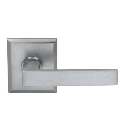 Omnia Rectangular Rose Pass Lever 2-3/8" BS T Strike Satin Chrome 930 930RT/238T.PA26D