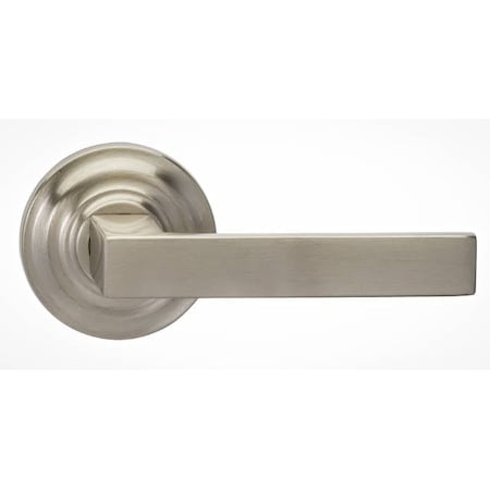 Omnia Traditional Rose Pass Lever 2-3/4" BS Full Lip Strike Satin Nickel 930 930TD/234F.PA15