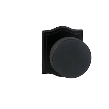 Omnia Arched Rose Pass Knob 2-3/8" BS Full Lip Strike Oil Rubbed Bronze 935 935AR/238F.PA10B