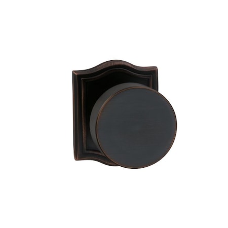 Omnia Single Dummy Knob Tuscan Bronze 935 with Arched Rose 935AR/0.SDTB