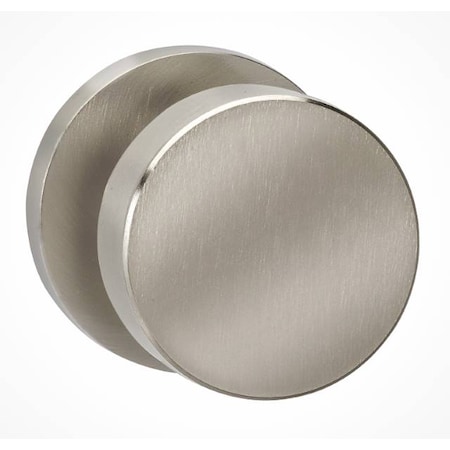 Omnia Modern Rose Passage Knob 2-3/4" Backset, T Strike Satin Nickel 935 935MD/234T.PA15