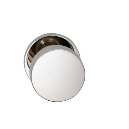 Omnia Modern Rose Privacy Knob 2-3/4" Backset, T Strike Bright Nickel 935 935MD/234T.PR14