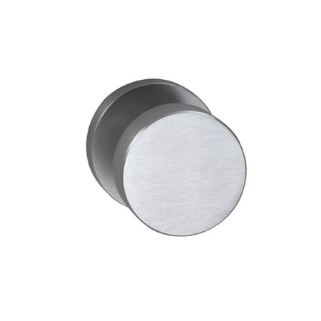 Omnia Modern Rose Pass Knob 2-3/8" BS Full Lip Strike Satin Chrome 935 935MD/238F.PA26D