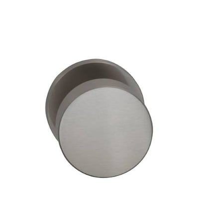 Omnia Modern Rose Priv Knob 2-3/8" BS Full Lip Strike Satin Nickel 935 935MD/238F.PR15
