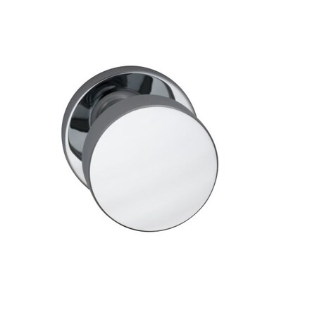 Omnia Modern Rose Priv Knob 2-3/8" BS Full Lip Strike Bright Chrome 935 935MD/238F.PR26