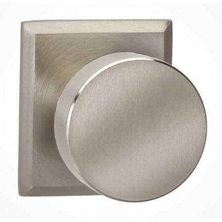 Omnia Rectangular Rose Pass Knob 2-3/4" BS T Strike Satin Nickel 935 935RT/234T.PA15