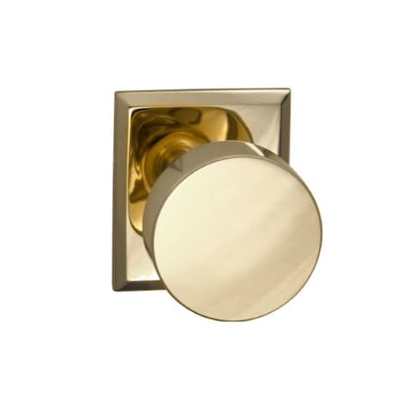 Omnia Rectangular Rose Pass Knob 2-3/4" BS T Strike Bright Brass 935 935RT/234T.PA3
