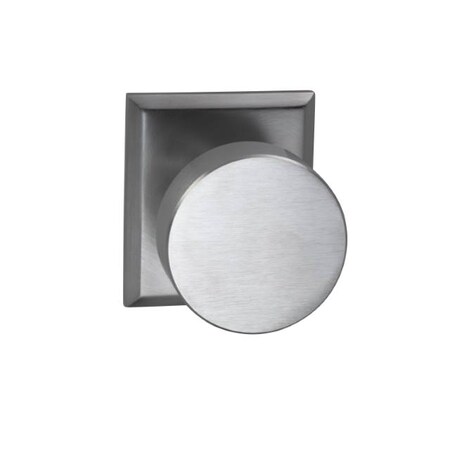 Omnia Rectangular Rose Pass Knob 2-3/8" BS T Strike Satin Chrome 935 935RT/238T.PA26D