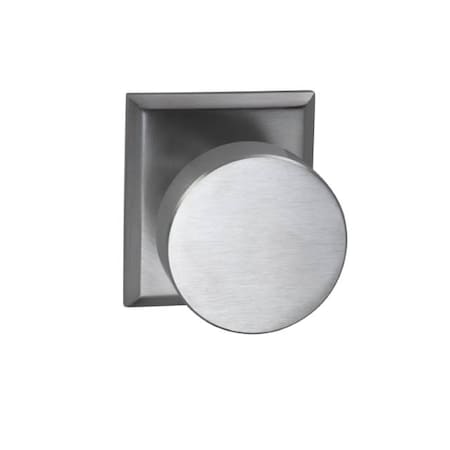 Omnia Rectangular Rose Priv Knob 2-3/8" BS T Strike Satin Chrome 935 935RT/238T.PR26D