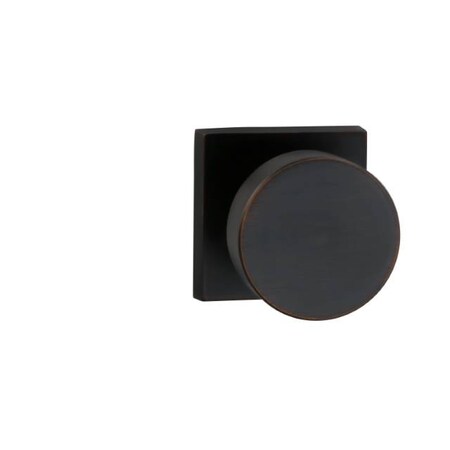 Omnia Square Rose Pass Knob 2-3/4" BS Full Lip Strike Tuscan Bronze 935 935SQ/234F.PATB