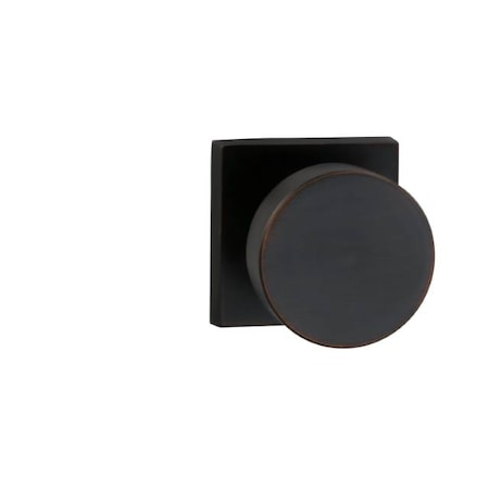 Omnia Square Rose Privacy Knob 2-3/4" Backset, T Strike Tuscan Bronze 935 935SQ/234T.PRTB