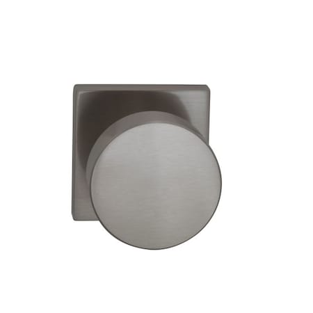 Omnia Square Rose Privacy Knob 2-3/4" Backset, T Strike Satin Nickel 935 935SQ/234T.PR15