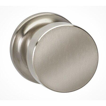 Omnia Traditional Rose Pass Knob 2-3/8" BS Full Lip Strike Satin Nickel 935 935TD/238F.PA15