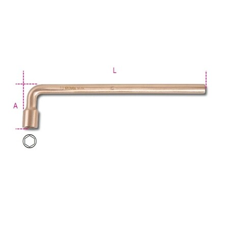 Beta Spark-Proof Hex Socket Wrench, 41mm 009370841