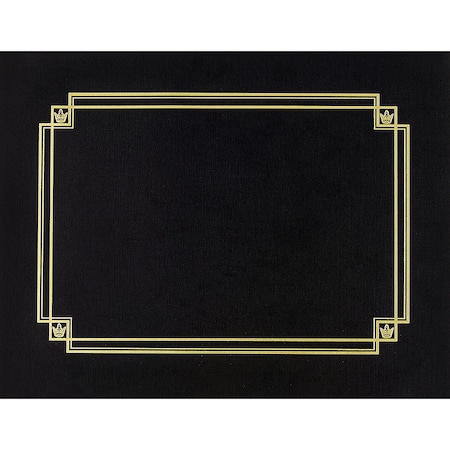 Great Papers Certificate Cover Linen, Black with, PK3 938603
