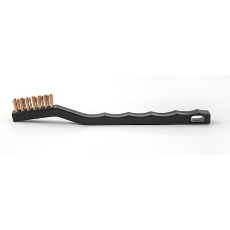 Brush Research 93-AP .006 Stainless Steel Scratch Brush, .500 Trim, 7.25 OAL, Plastic Handle 93APC