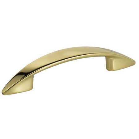 Omnia Bright Brass Cabinet Pull 9406/96.3