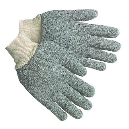 Mcr Safety Knit Gloves, Back: Gray, Large, 12 PK 9420KM
