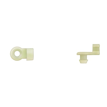 Disco Ntrl Nyln Door Rod Clips 5/32" Rod Size Rght Hand Side PK25 9438PK