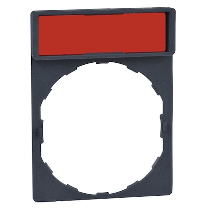 Schneider Electric Harmony XB6, legend holder 24 x 28 mm for legend 8 x 21 mm unmarked ZB6YD21