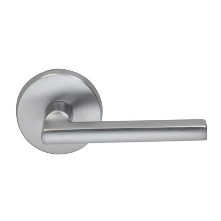 Omnia Lever Privacy 2-3/8" Backset, T Strike, 1-3/4" Doors Satin Chrome 943 943/00B.PR3