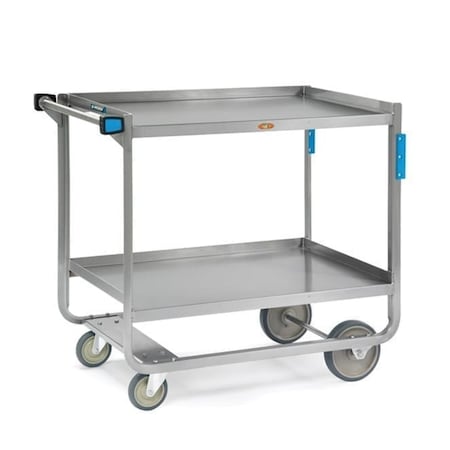 Lakeside Stainless Steel 2 Shelf Cart, 1,000 lb Capacity, 21"x33" 943