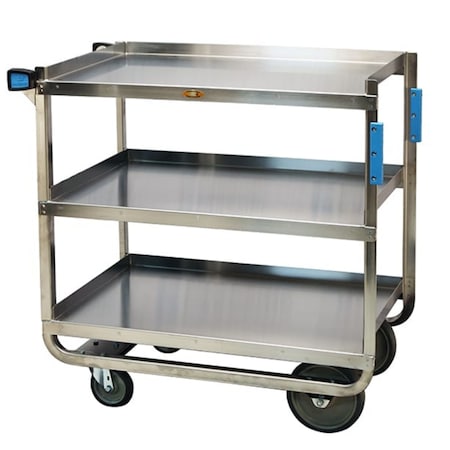 Lakeside Stainless Steel 3 Shelf Cart, 1,000 lb Capacity, 21"x33" 944