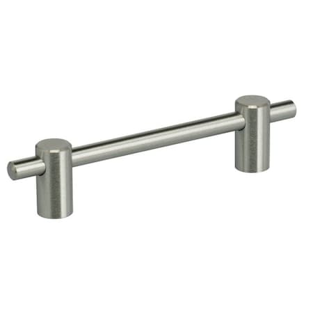 Omnia Center to Center Modern Bar Cabinet Pull Satin Stainless Steel 3-3/4" 9457/96.32D