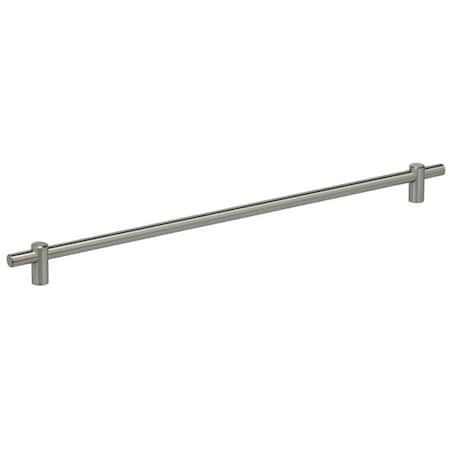 Omnia Center to Center Thick Modern Bar Cabinet Pull Satin SS 17-5/8" 9458/448.32D