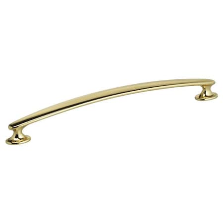 Omnia Modern 7-1/2" Center to Center Cabinet Pull Bright Brass 9522/191.3