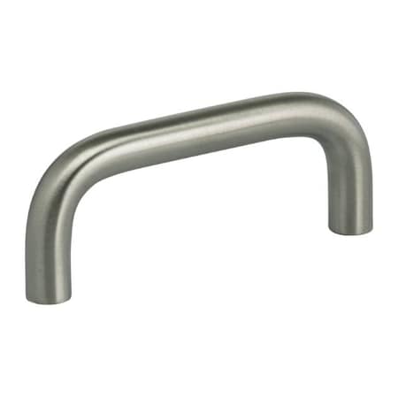 Omnia Center to Center Thick Wire Cabinet Pull Satin Stainless Steel 3" 9538/76.32D