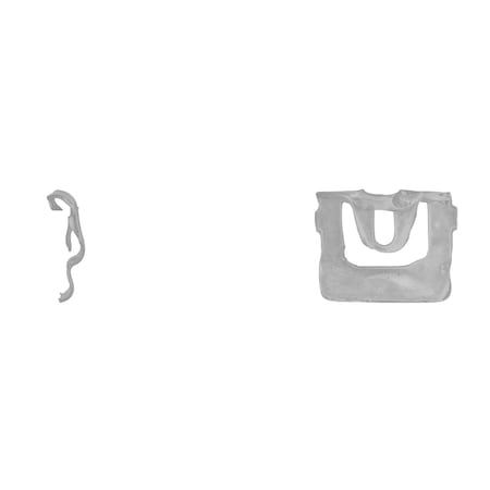 Disco Windshield Reveal Mldg Clips 19.5mm W 23.5mm L PK100 9548PK