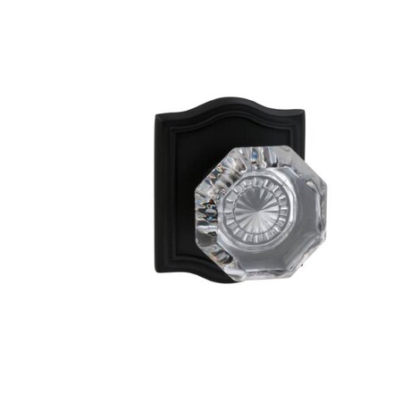 Omnia Arched Rose Priv Knob 2-3/8" BS Full Lip Strike Oil Rubbed Bronze 955 955AR/238F.PR10B