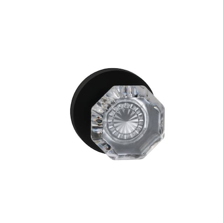 Omnia Modern Rose Pass Knob 2-3/4" BS Full Lip Strike Oil Rubbed Bronze 955 955MD/234F.PA10B