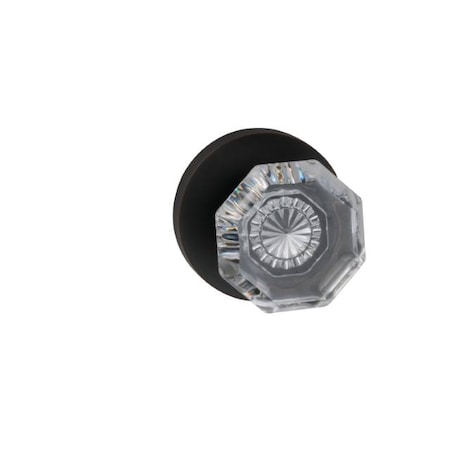 Omnia Modern Rose Privacy Knob 2-3/4" Backset, T Strike Tuscan Bronze 955 955MD/234T.PRTB