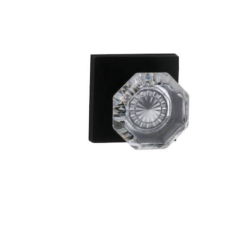 Omnia Square Rose Priv Knob 2-3/4" BS T Strike Oil Rubbed Bronze 955 955SQ/234T.PR10B